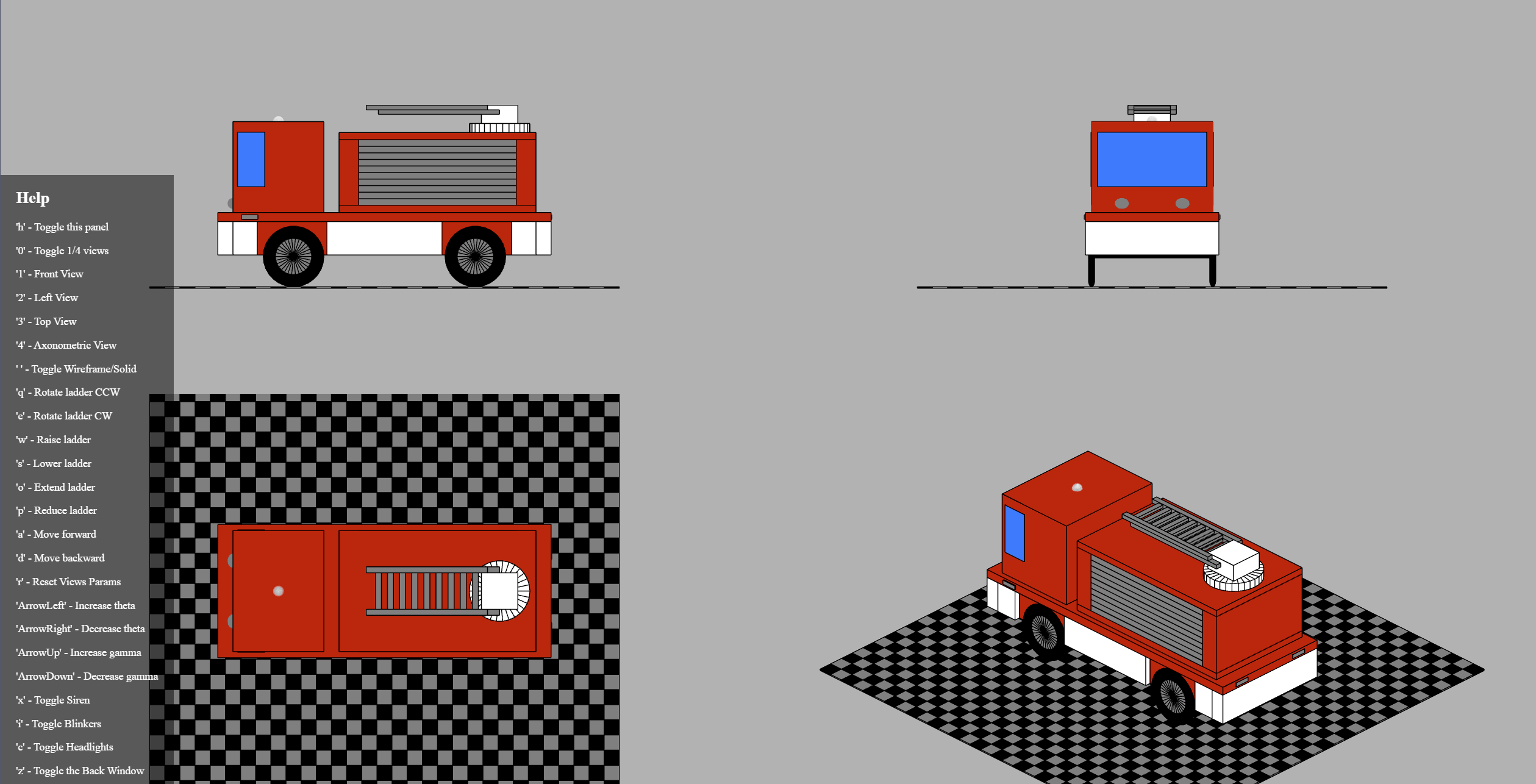 Firetruck Hierarchical Model Cover